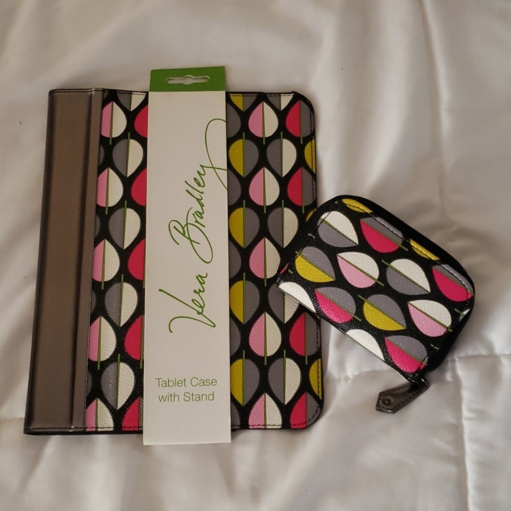 Vera Bradley tablet case with stand and nail kit